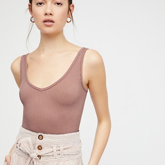 Free People Tops - Free People Intimately Solid Ribbed Brami Crop Top